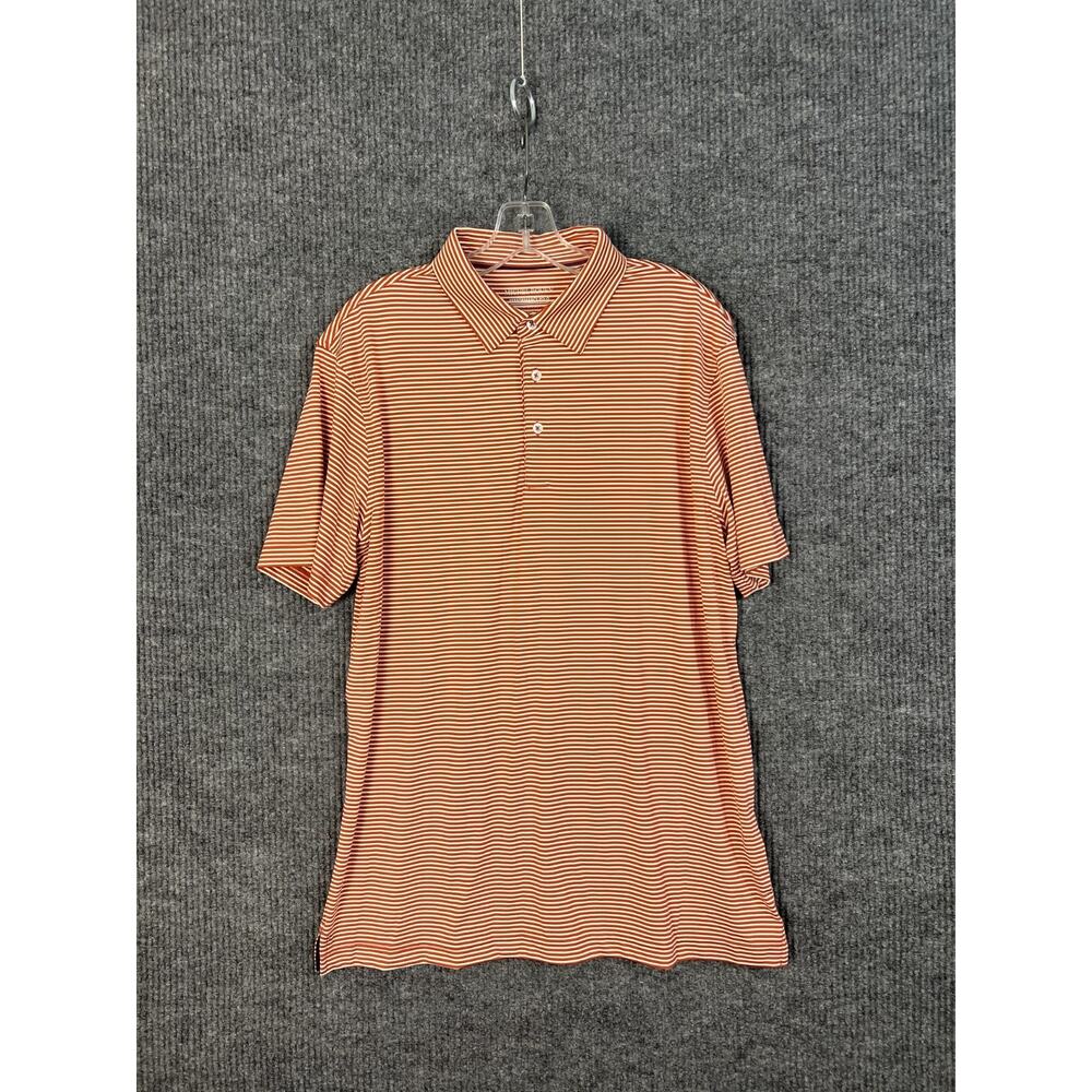 Michel Rouen Polo Shirt Mens Large Performance Short Sleeve Golf Preppy Casual